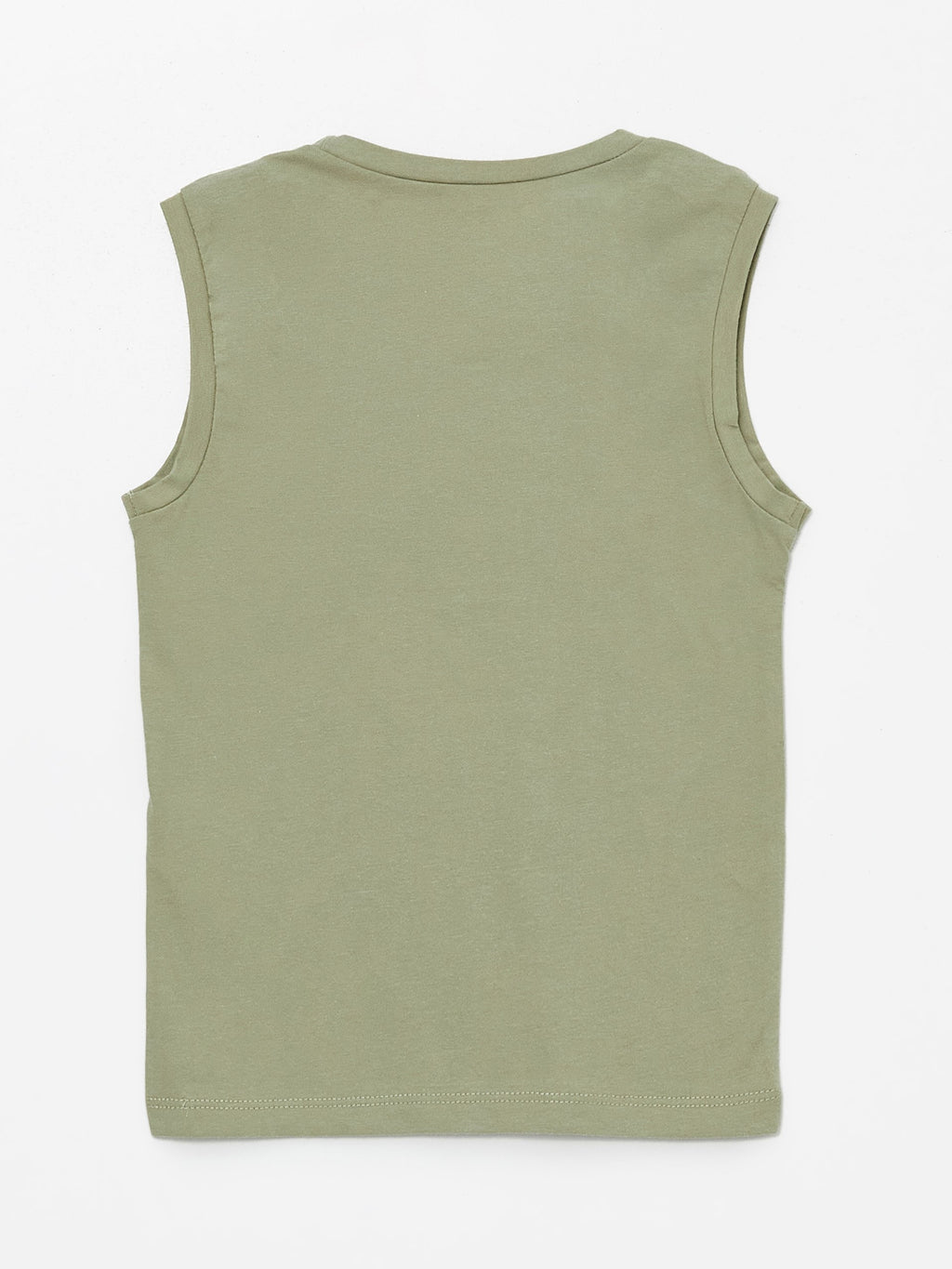 Crew Neck Printed Baby Boy Undershirt, Pack of 2