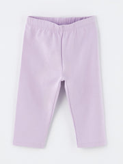 Elastic Waist Printed Baby Girl Tights, 2-Piece