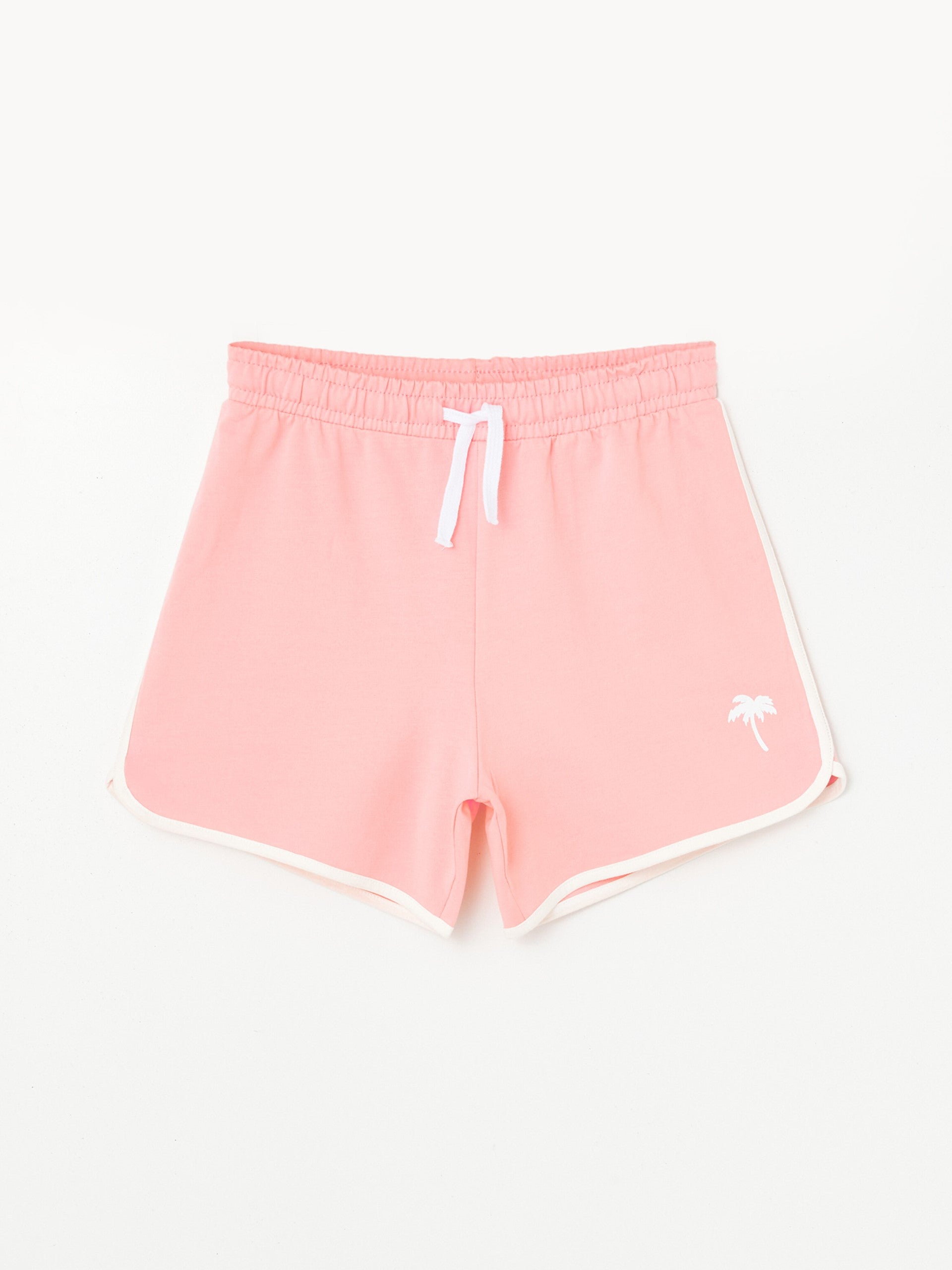 Elastic Waist Printed Girls Shorts