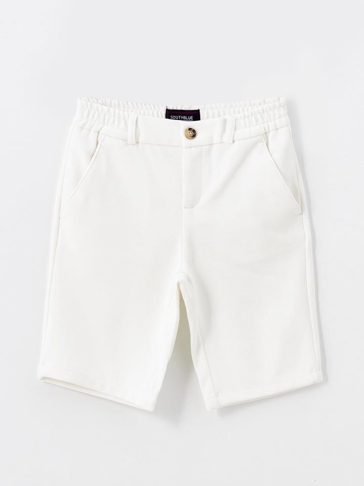 Southblue White Slim Fit Boy Shorts