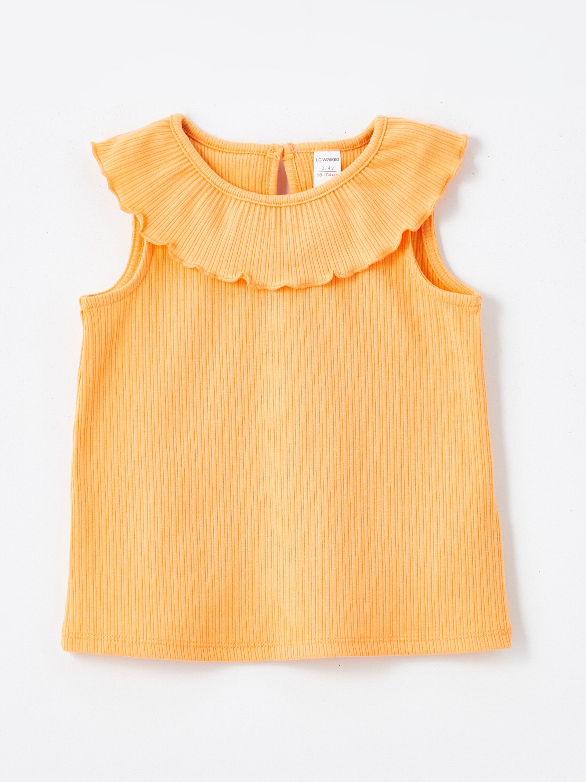 Crew Neck Sleeveless Floral Baby Girl Undershirt, Pack of 2