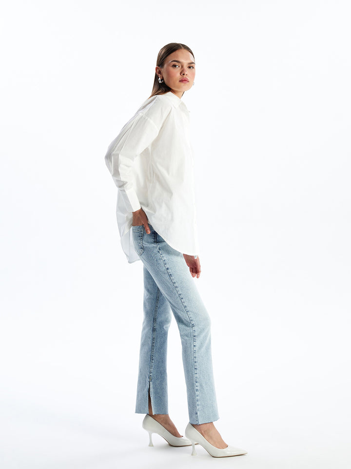 Straight Fit Women Jean Trousers