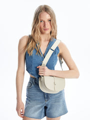LCW ACCESSORIES

Beige Leather Look Women's Handbag