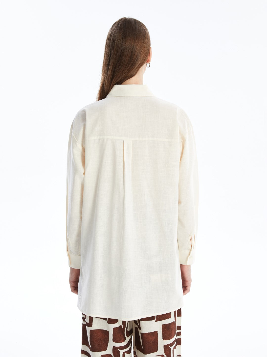 LCW Modest

Ecru Crochet Detailed Oversize Linen Look Women's Shirt Tunic