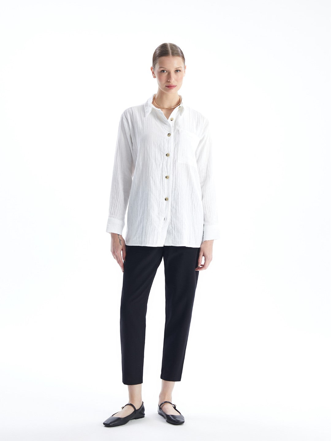 Women's Plain Shirt Tunic