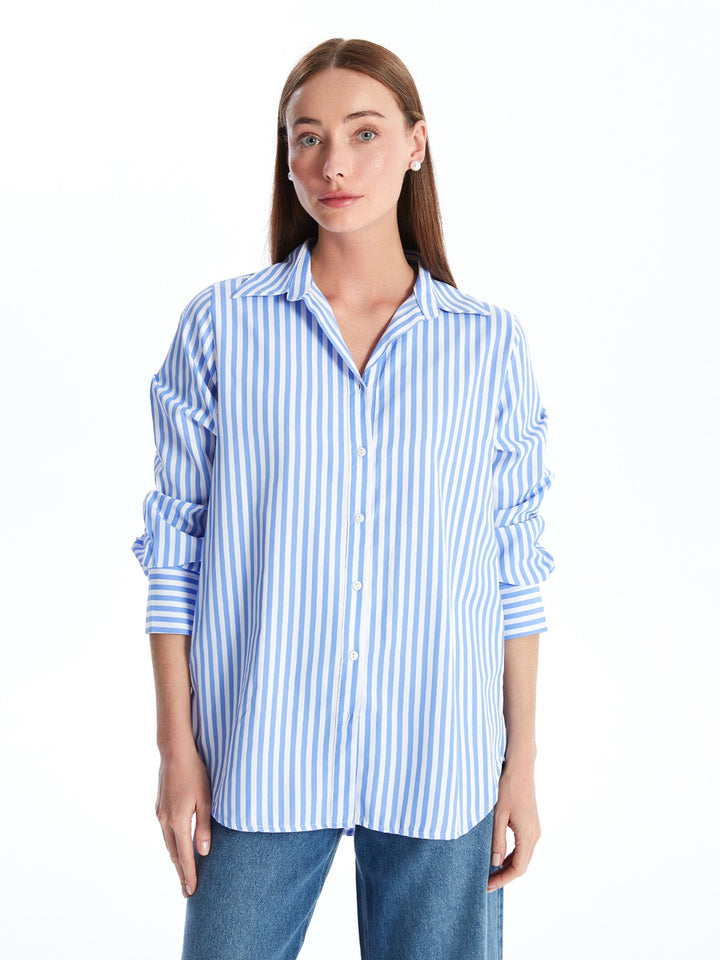 Striped Long Sleeve Women's Shirt