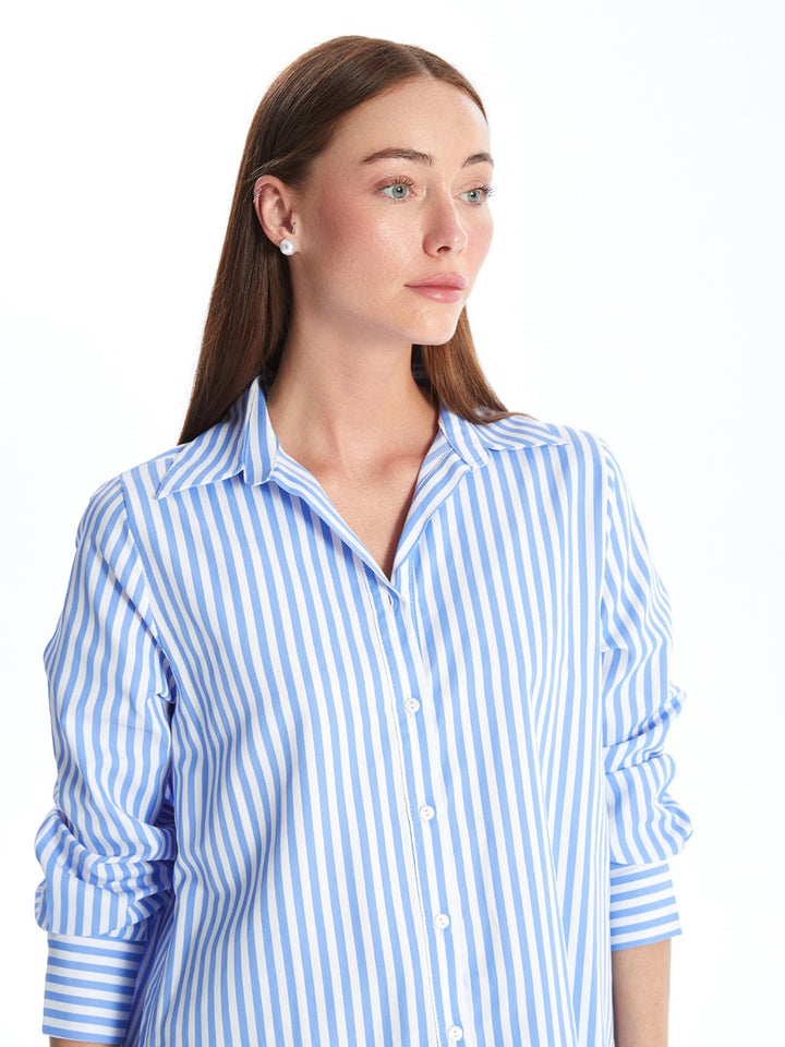 Striped Long Sleeve Women's Shirt