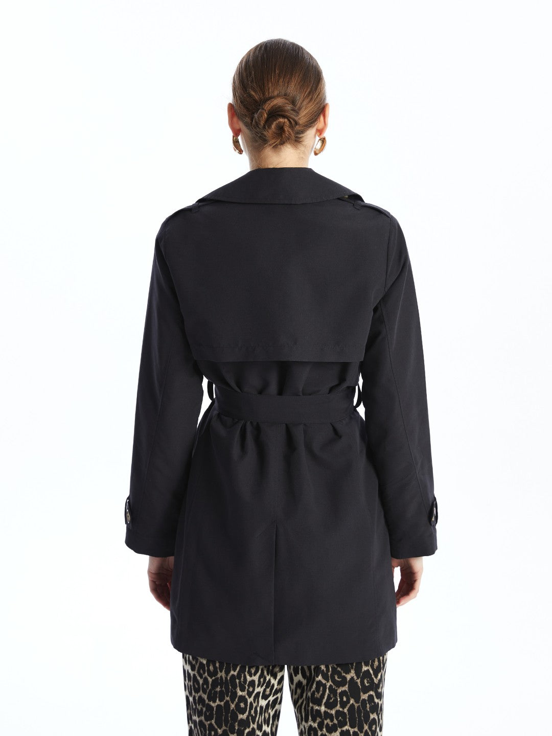 LCW Classic Jacket Collar Women Trench Coat