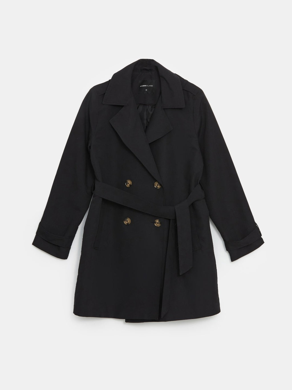 LCW Classic Jacket Collar Women Trench Coat