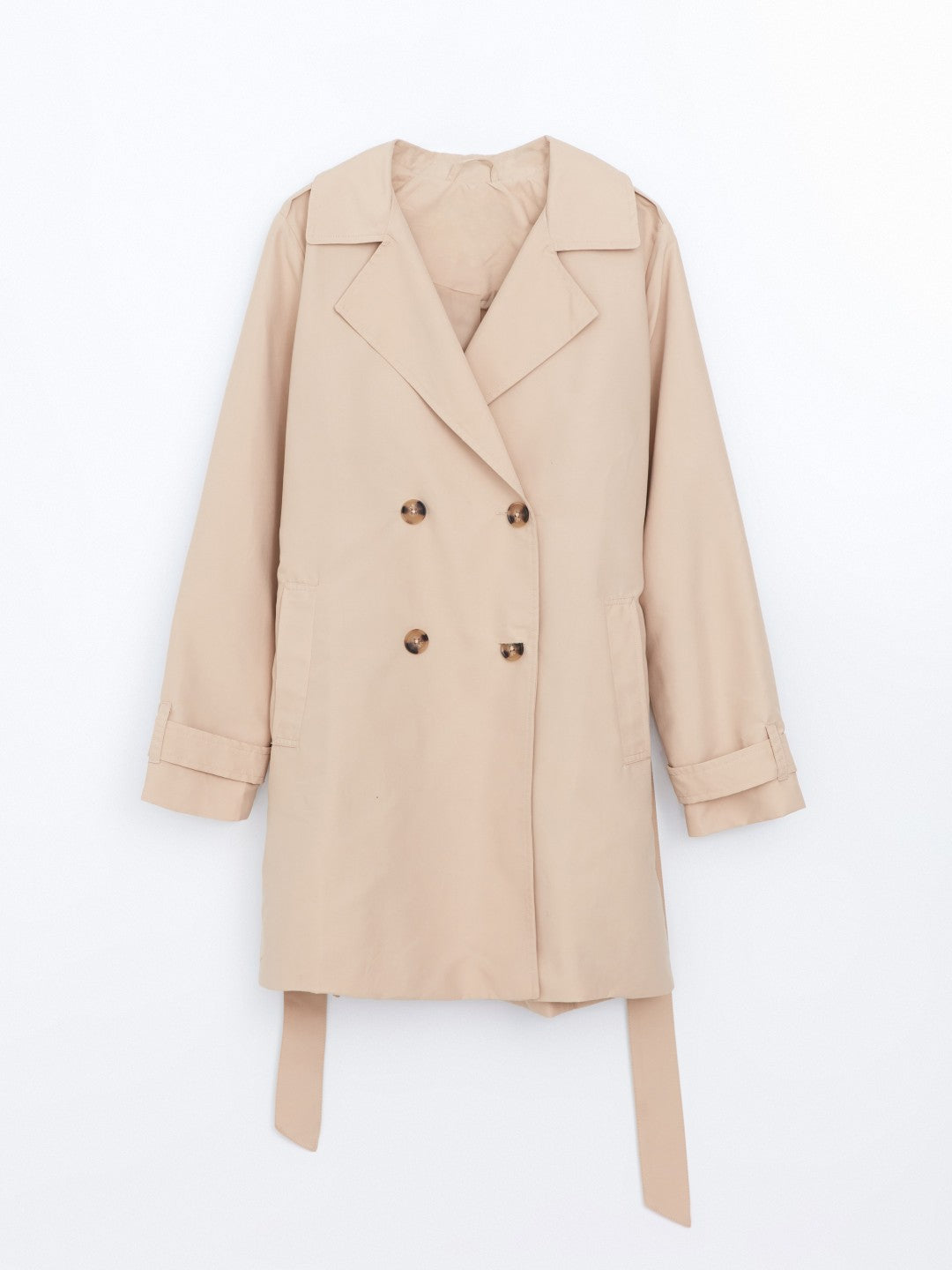 LCW Classic Jacket Collar Women Trench Coat