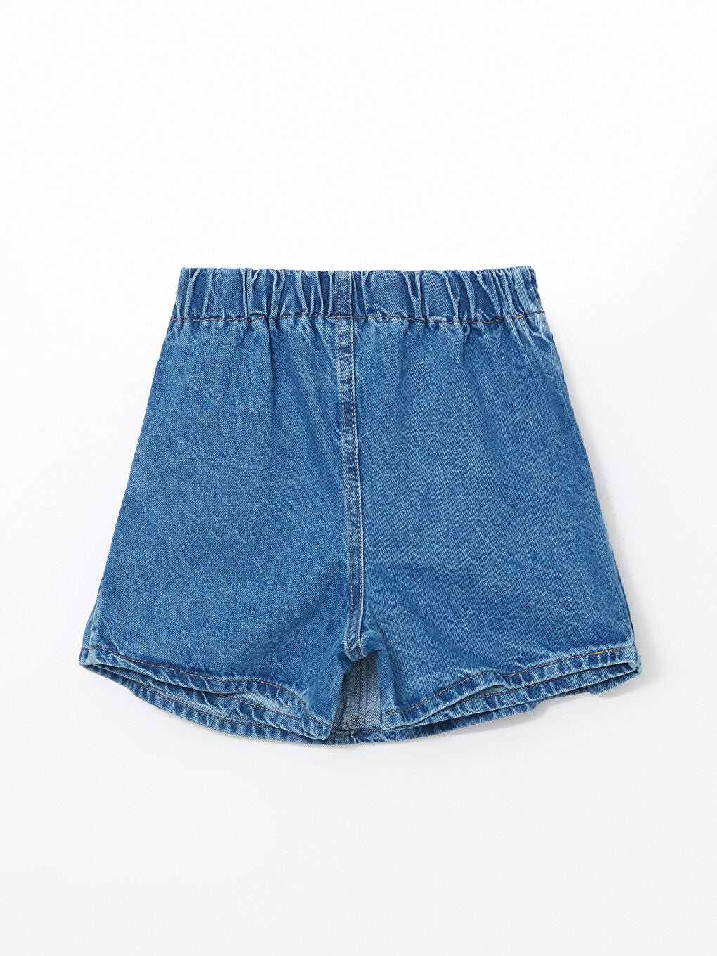 LCW Kids Indigo Elastic Waist Girl Jean Shorts Skirt
