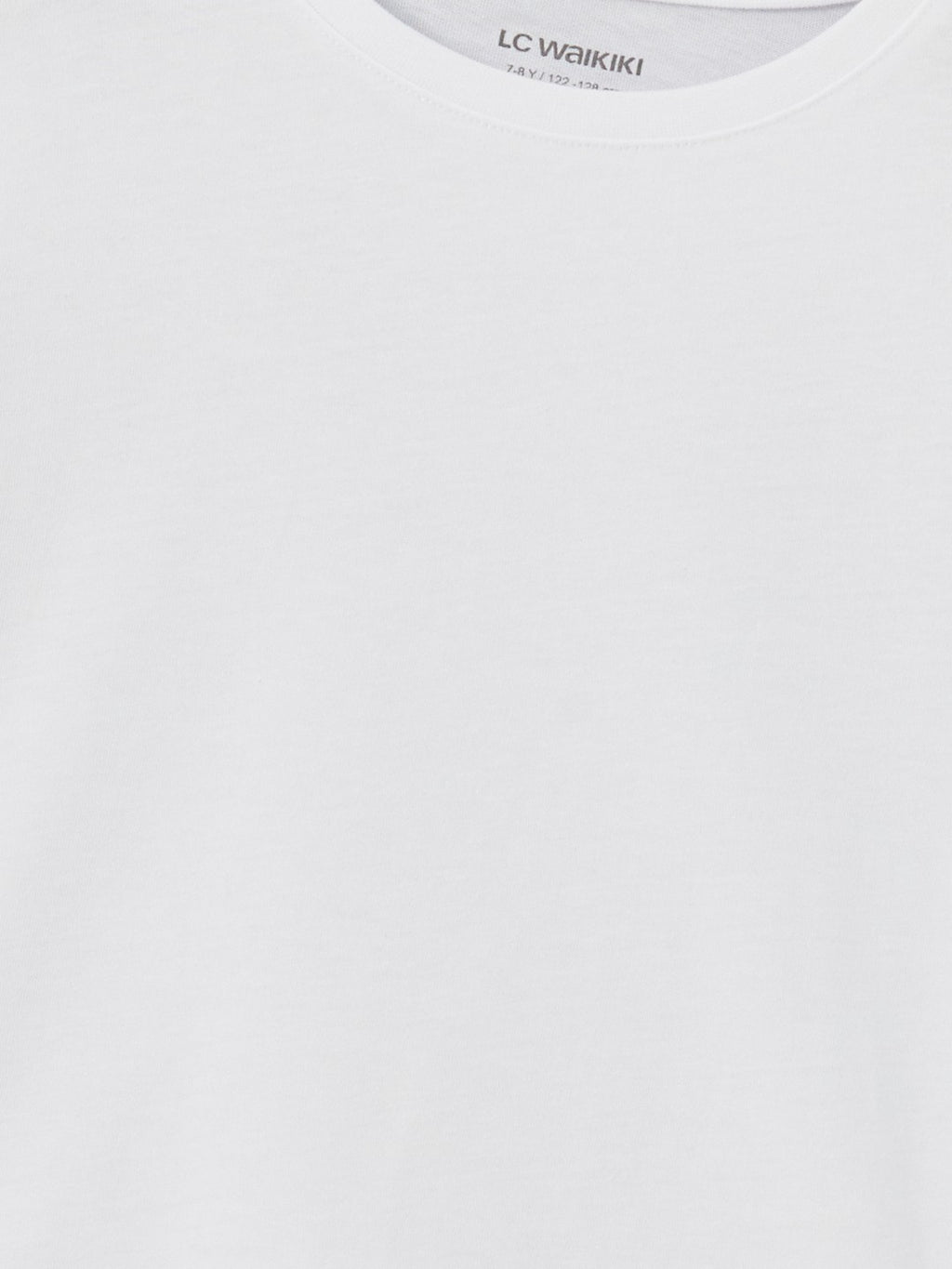 Lc Waikiki Crew Neck Plain Combed Cotton Girls T-Shirt