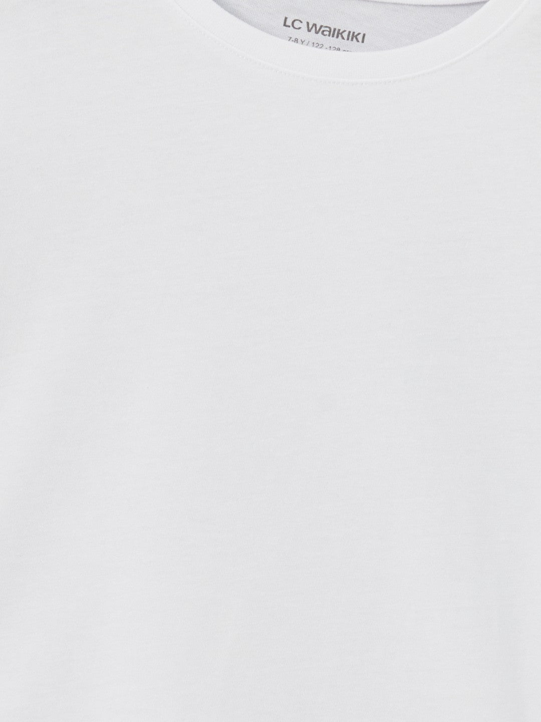 Lc Waikiki Crew Neck Plain Combed Cotton Girls T-Shirt