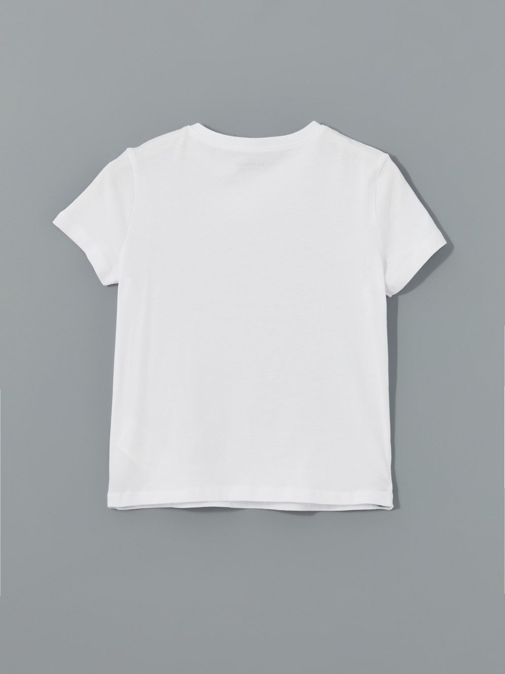 Lc Waikiki Crew Neck Plain Combed Cotton Girls T-Shirt