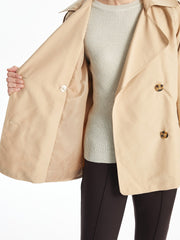 LCW Classic Jacket Collar Women Trench Coat