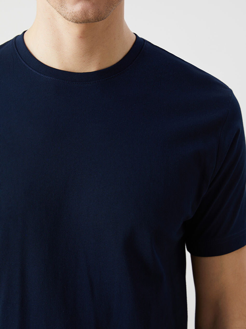 LCWAIKIKI Classic Green Crew Neck Combed Cotton Men T-Shirt