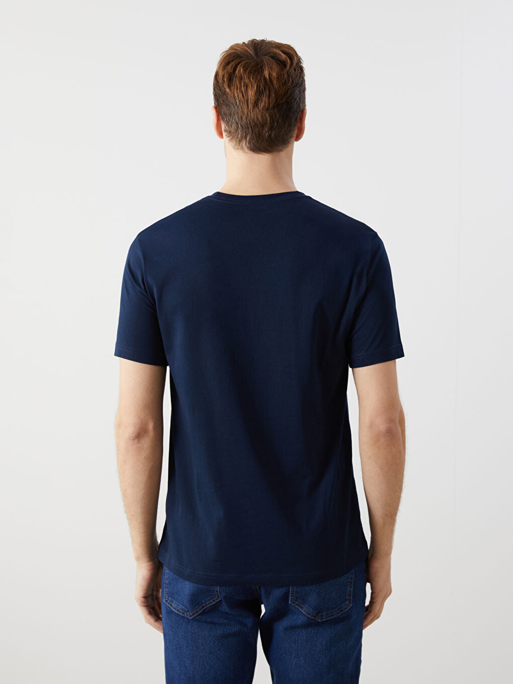 LCWAIKIKI Classic Green Crew Neck Combed Cotton Men T-Shirt