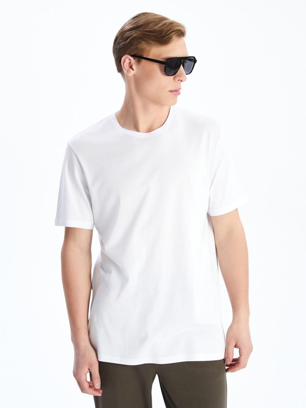LCW Basic Crew Neck Combed Cotton Men T-Shirt