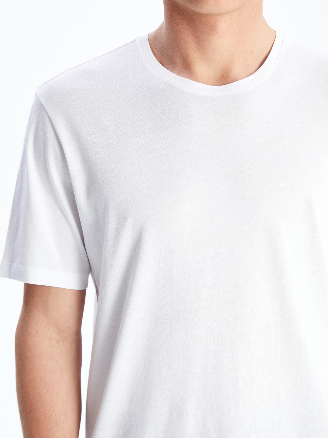 LCW Basic Crew Neck Combed Cotton Men T-Shirt