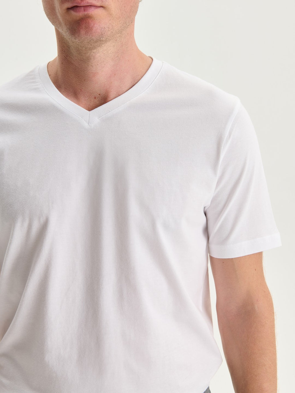 LCW Classic V-Neck Short Sleeve Combed Cotton Men T-Shirt