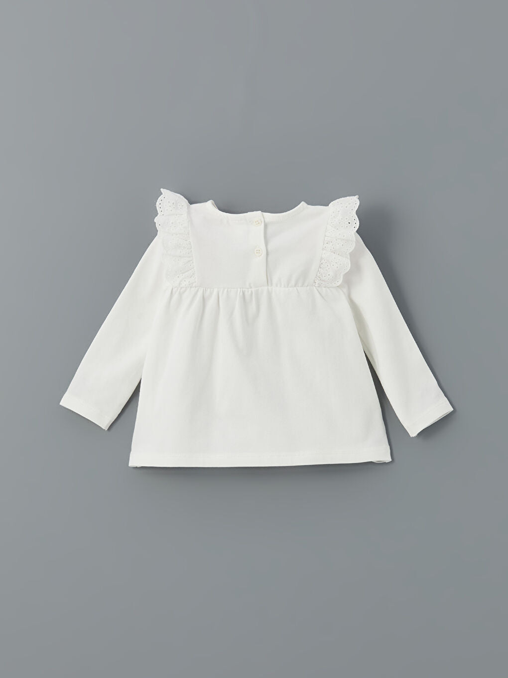 LCW baby Ecru Crew Neck Floral Baby Girl Blouse and Leggings 2-Pack