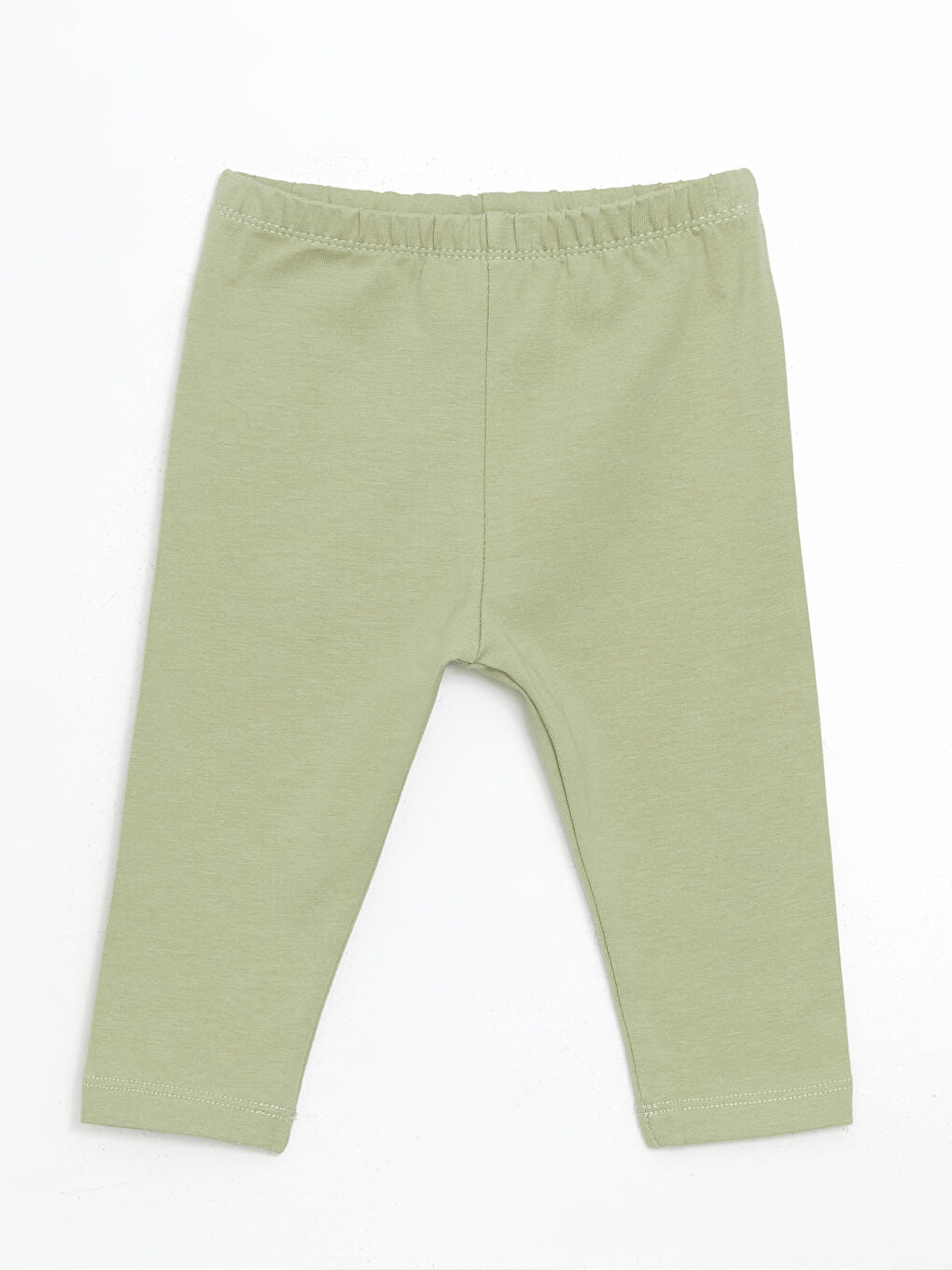 LCW baby Green Crew Neck Floral Girl Blouse and Leggings 2-Pack