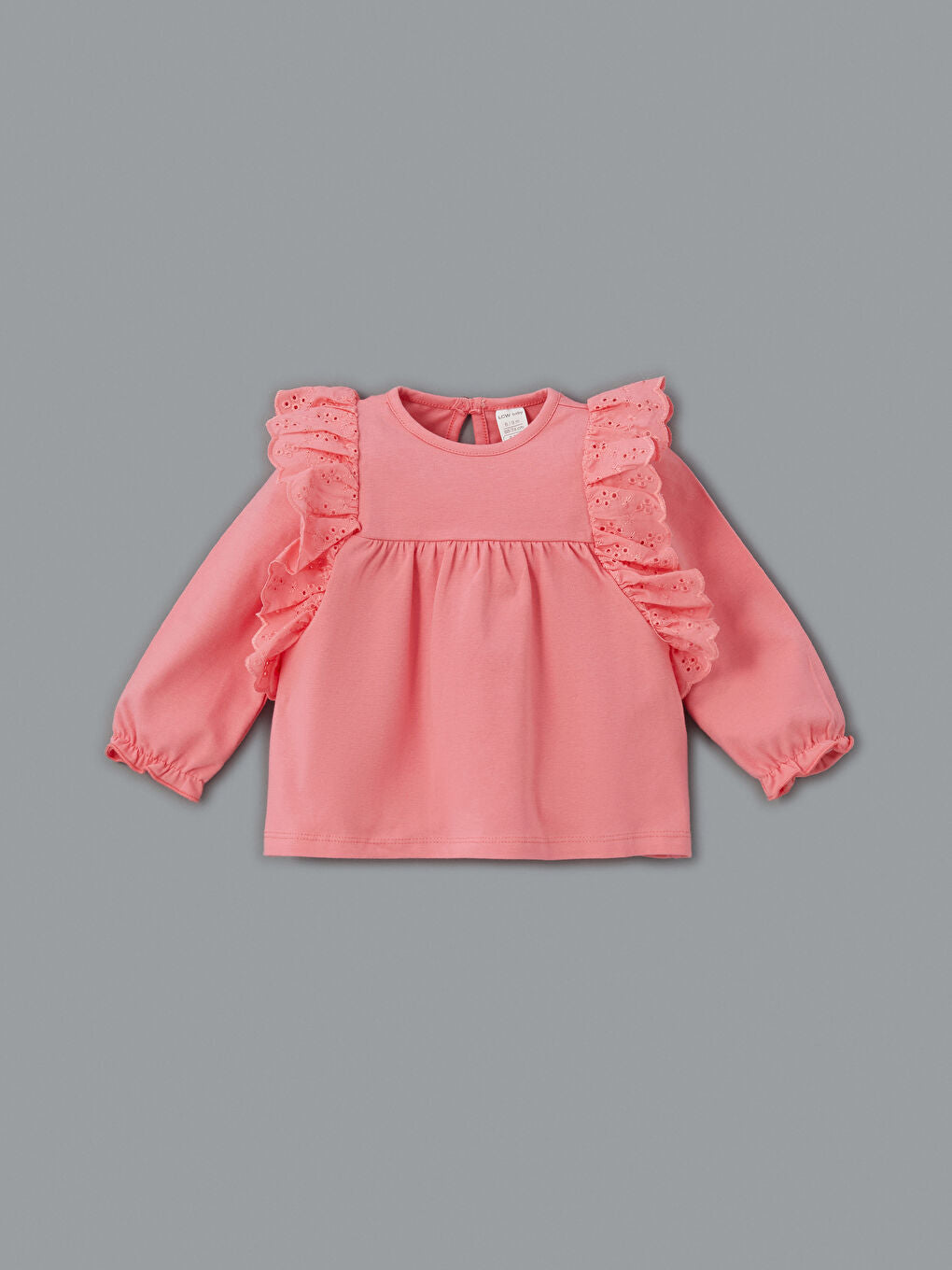 LCW baby Pink Crew Neck Floral Baby Girl Blouse and Leggings 2-Pack