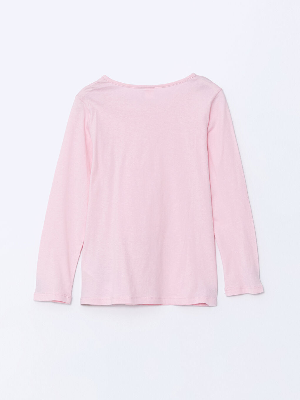 LCW Kids Pink Crew Neck Girls Pajama Set