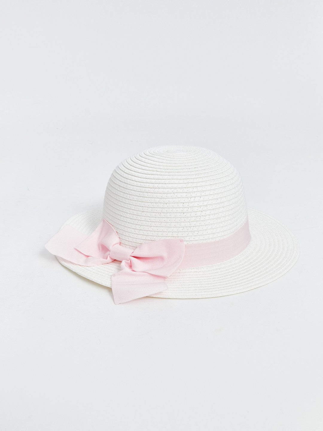 LCW Baby Bow Detailed Baby Girl Straw Hat