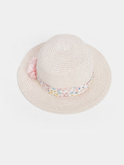 LCW Baby Flower Baby Girl Straw Hat