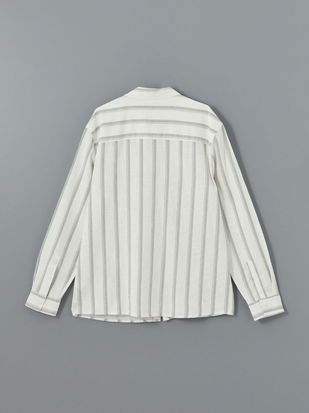 XSIDE Green Regular Fit Long Sleeve Striped Men Shirt