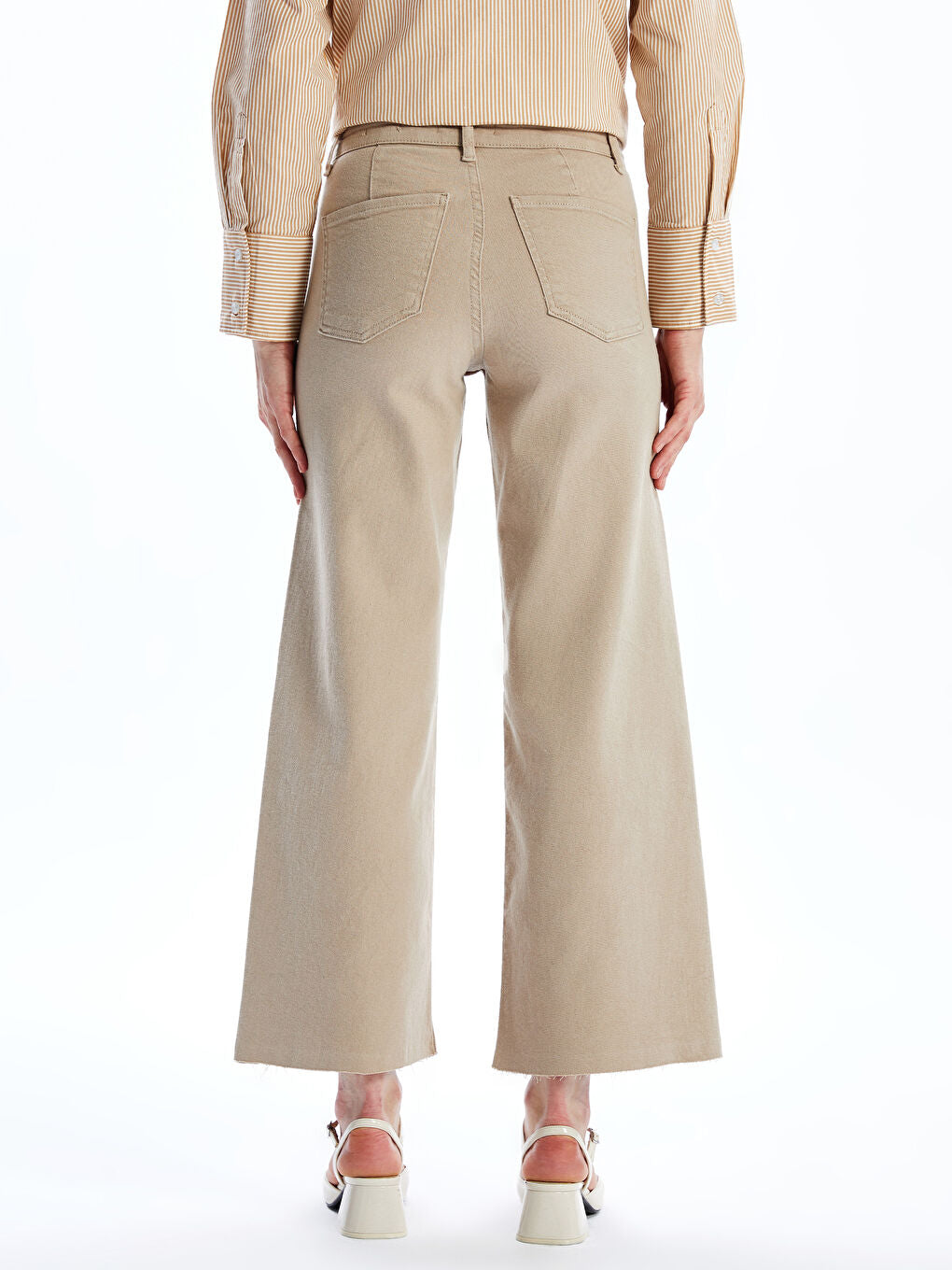 LCW Jeans Beige Wideleg Women Jeans