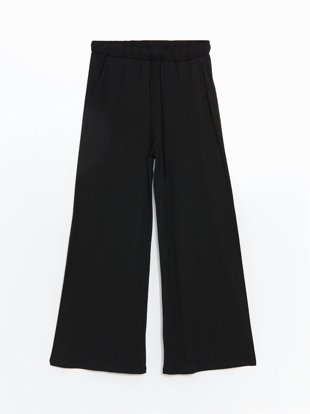LCW DREAM Black Elastic Waist Women Pajama Bottoms