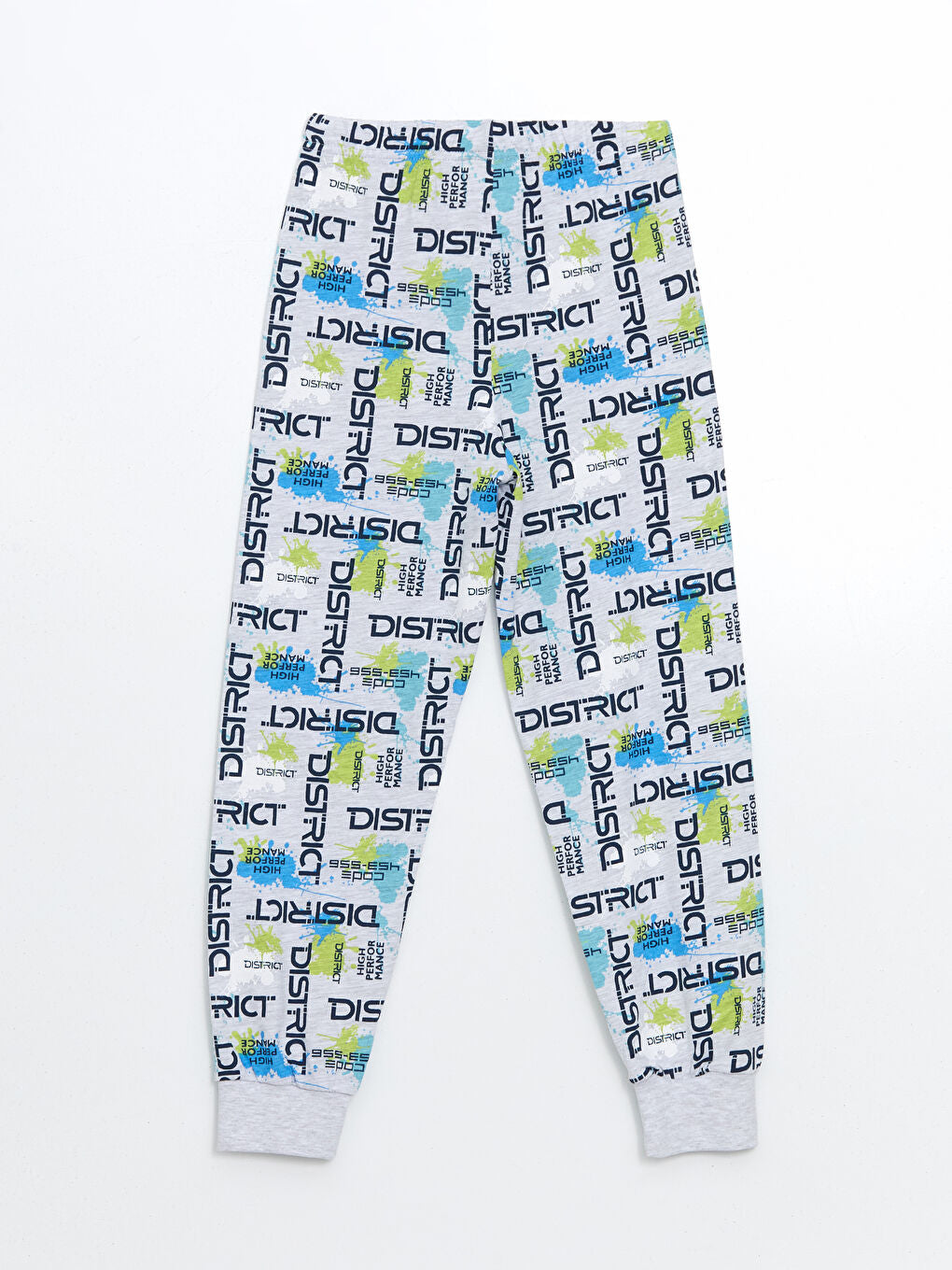 LCW Kids Navy Blue Crew Neck Boys Pajama Set