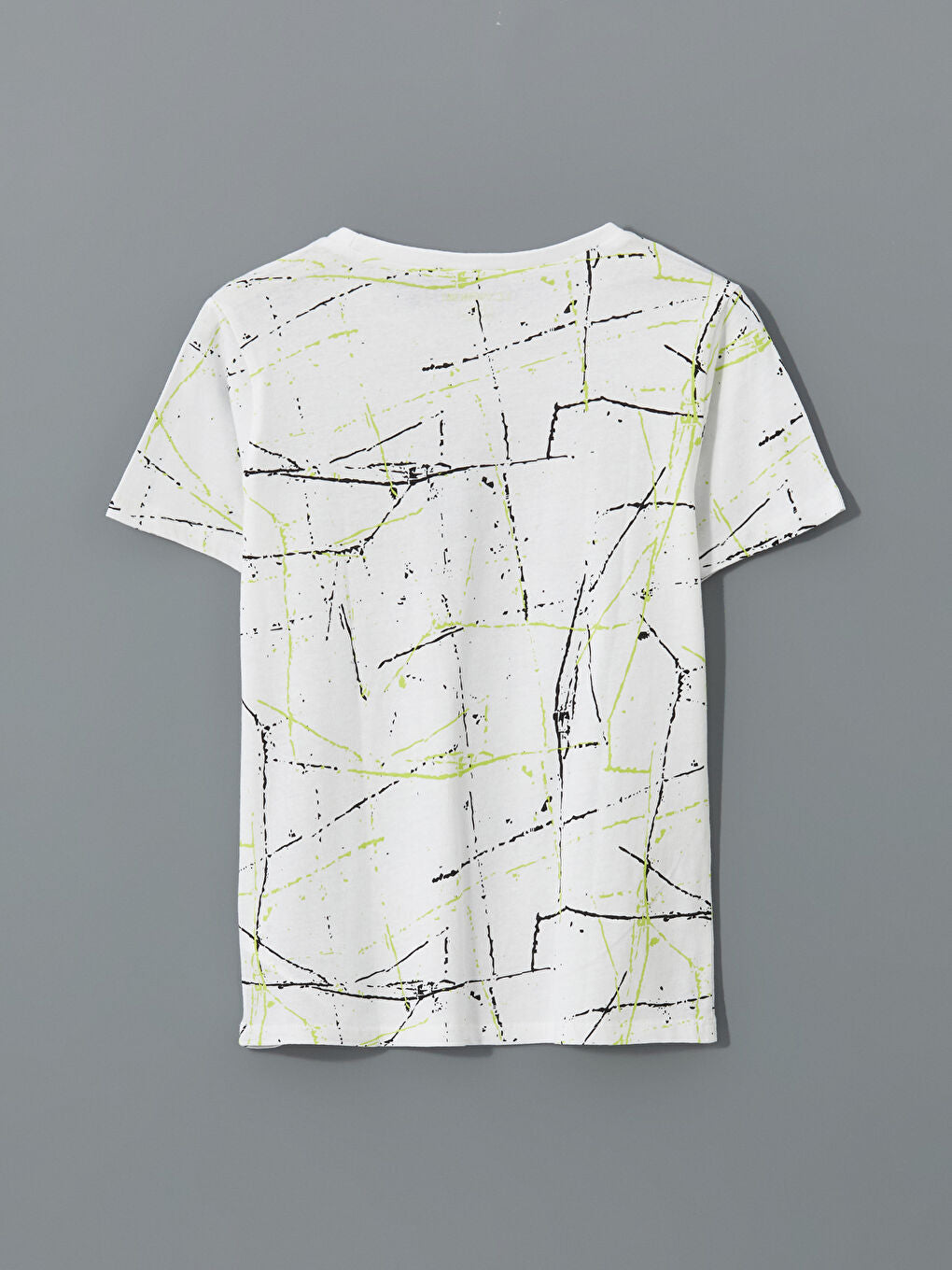 LCW Kids White Crew Neck Boy Shorts Pajama Set