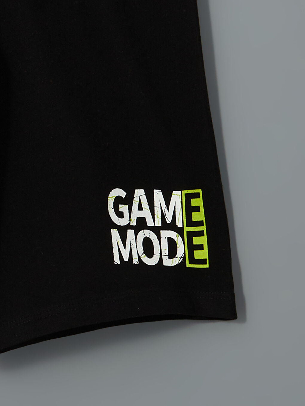 LCW Kids White Crew Neck Boy Shorts Pajama Set