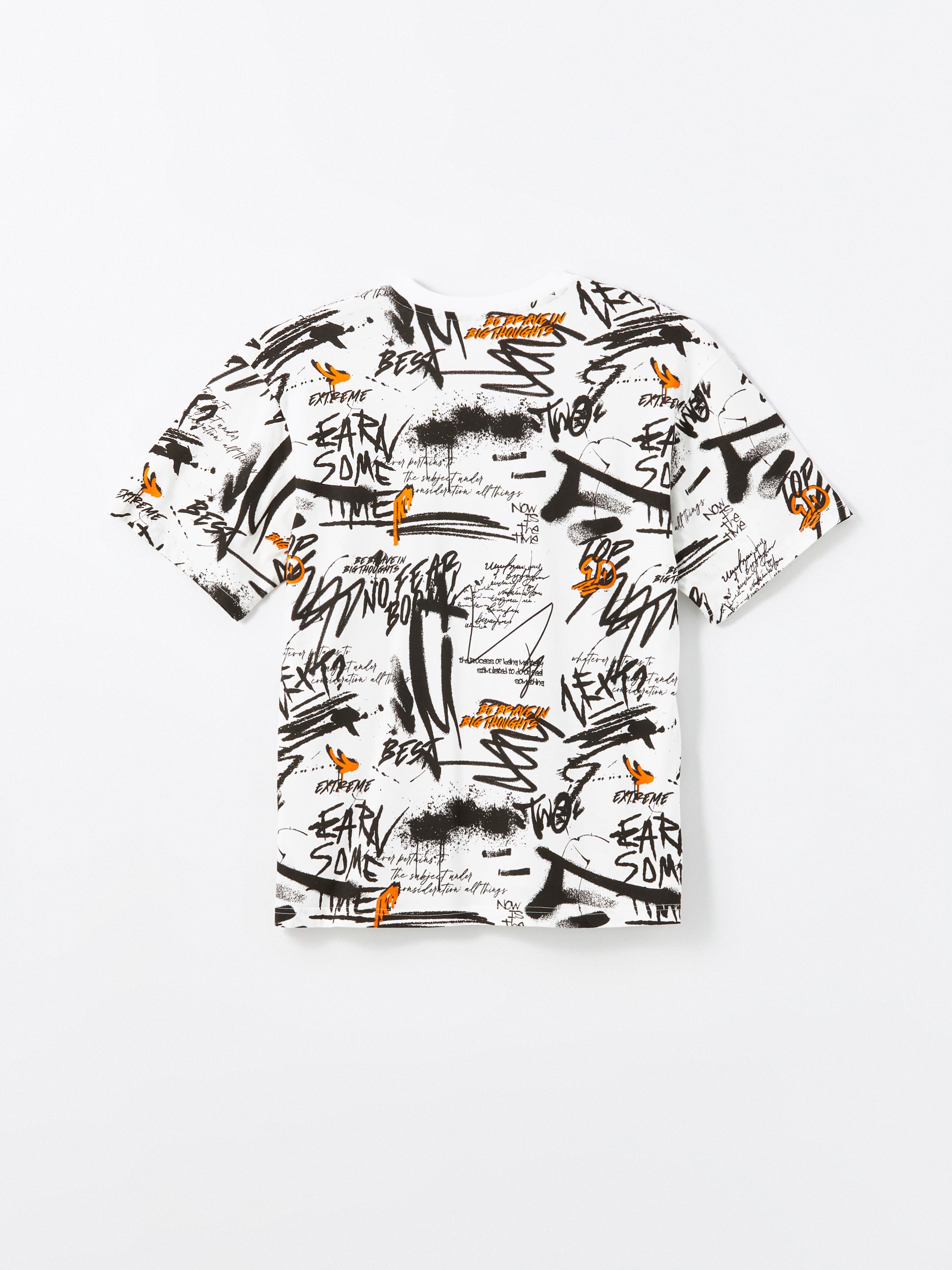 Xside- Crew Neck Short Sleeve Printed Combed Cotton Men T-Shirt