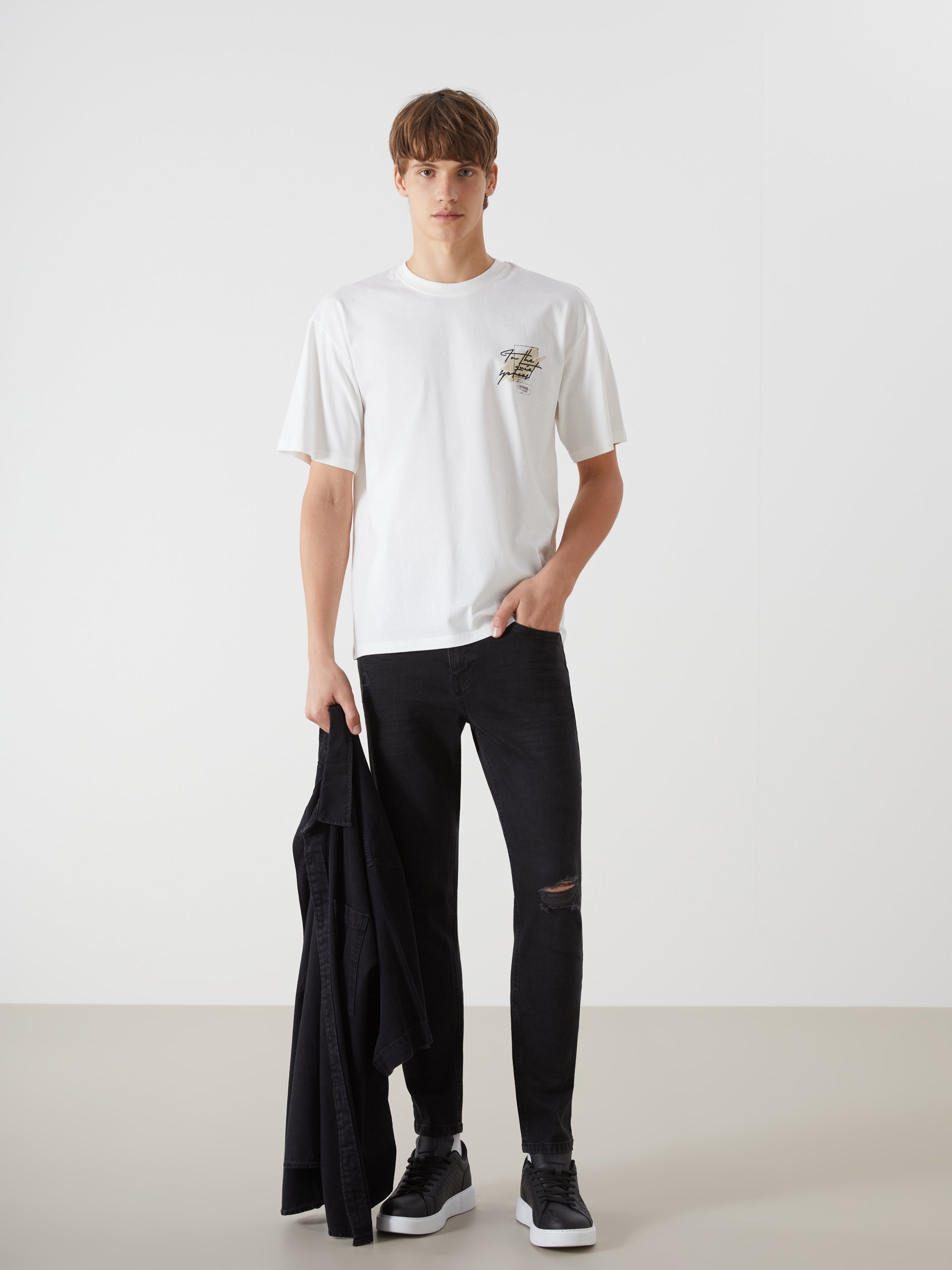 Xside- Crew Neck Printed Men T-Shirt