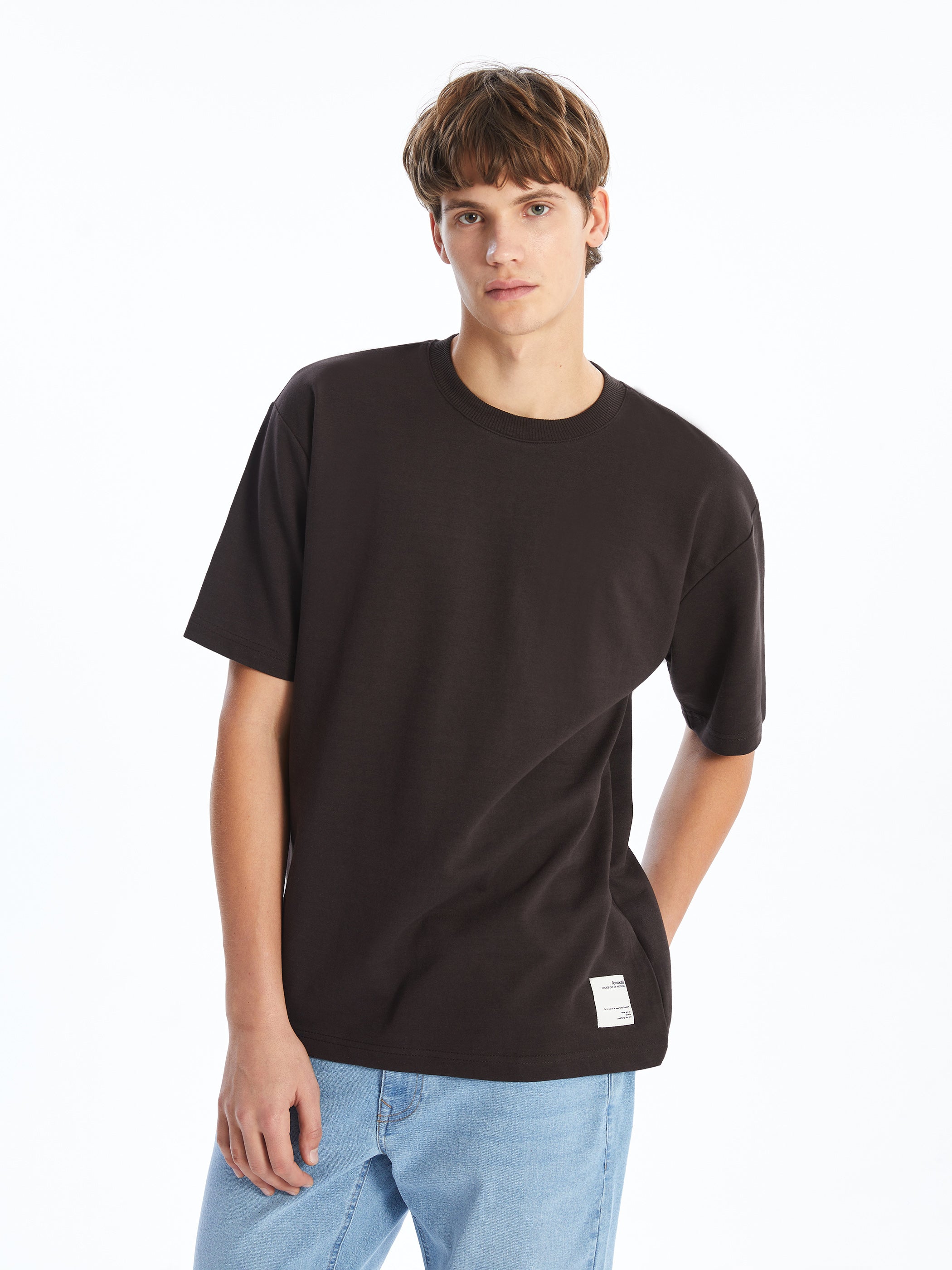 Xside- Crew Neck Short Sleeve Men Sweatshirt