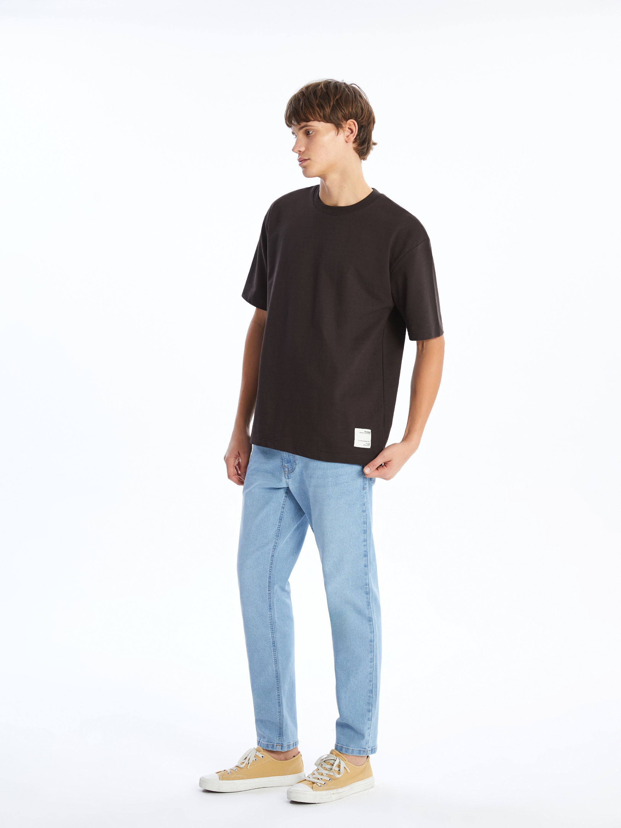 Xside- Crew Neck Short Sleeve Men Sweatshirt