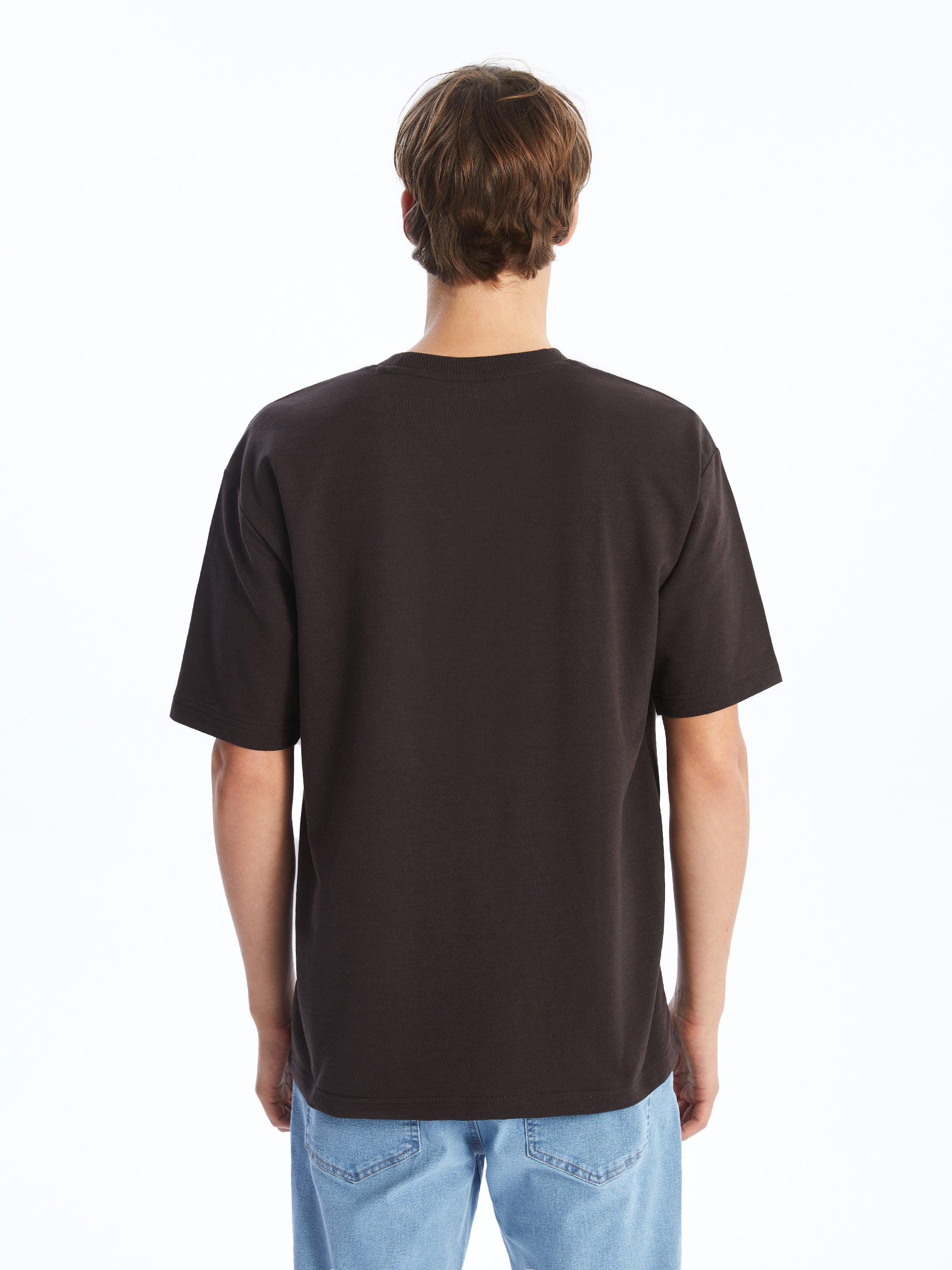 Xside- Crew Neck Short Sleeve Men Sweatshirt