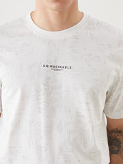 Xside- Crew Neck Short Sleeve Printed Combed Cotton Men T-Shirt