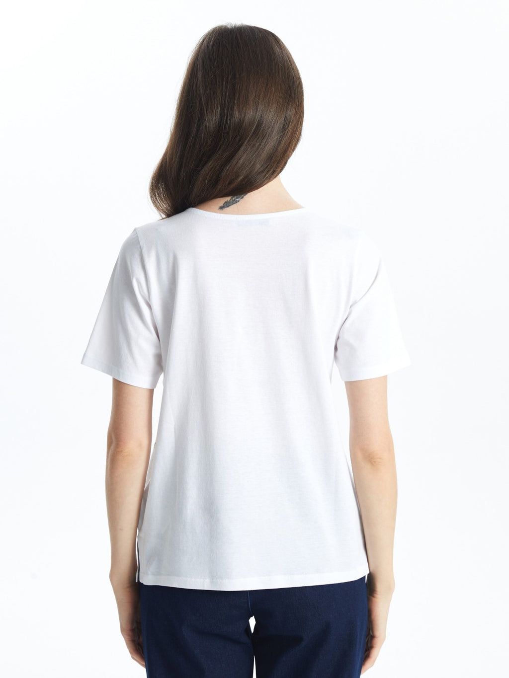 LCW Grace Crew Neck Floral Women T-Shirt