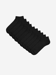 LCW ACCESSORIES Black Men Ankle Socks 10 Pack