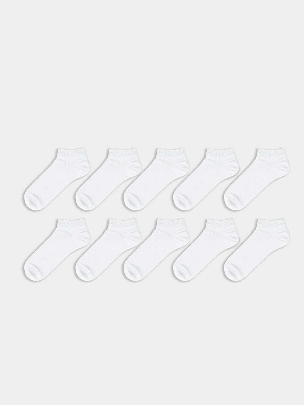 LCW ACCESSORIES Black Men Ankle Socks 10 Pack