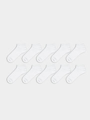 LCW ACCESSORIES Black Men Ankle Socks 10 Pack