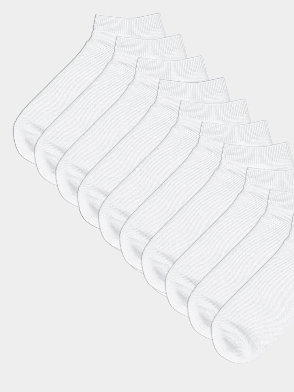 LCW ACCESSORIES Black Men Ankle Socks 10 Pack