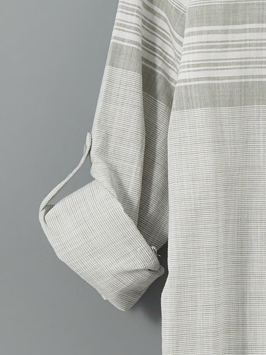 LCWAIKIKI Classic Blue Regular Fit Long Sleeve Striped Poplin Men Shirt