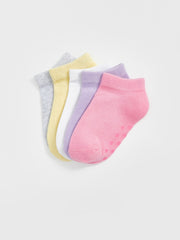 LCW Baby Basic Baby Girl Booties Socks 5-Pack