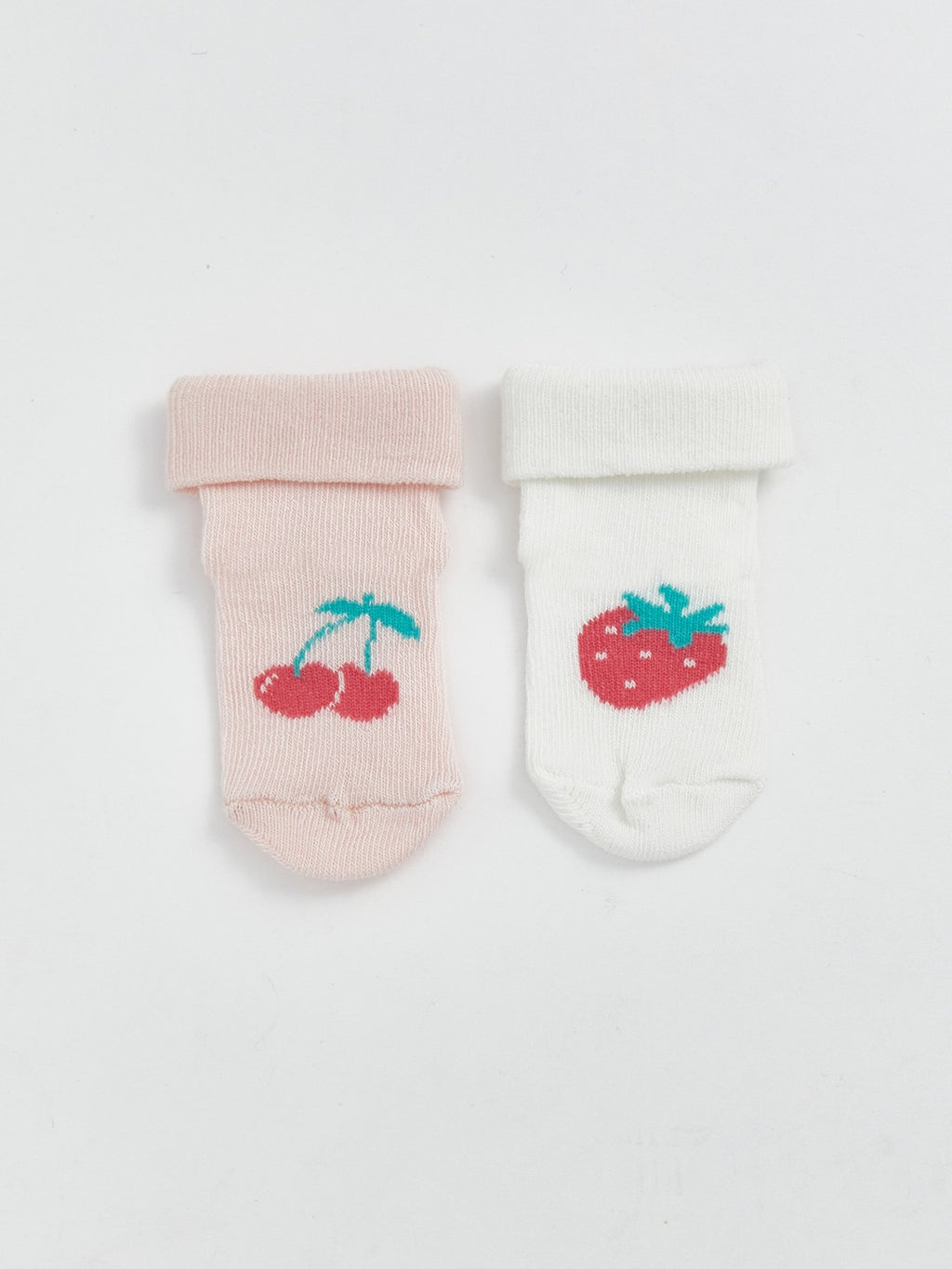 LCW Baby Crew Neck Printed Baby Girl Socks 3-Pack